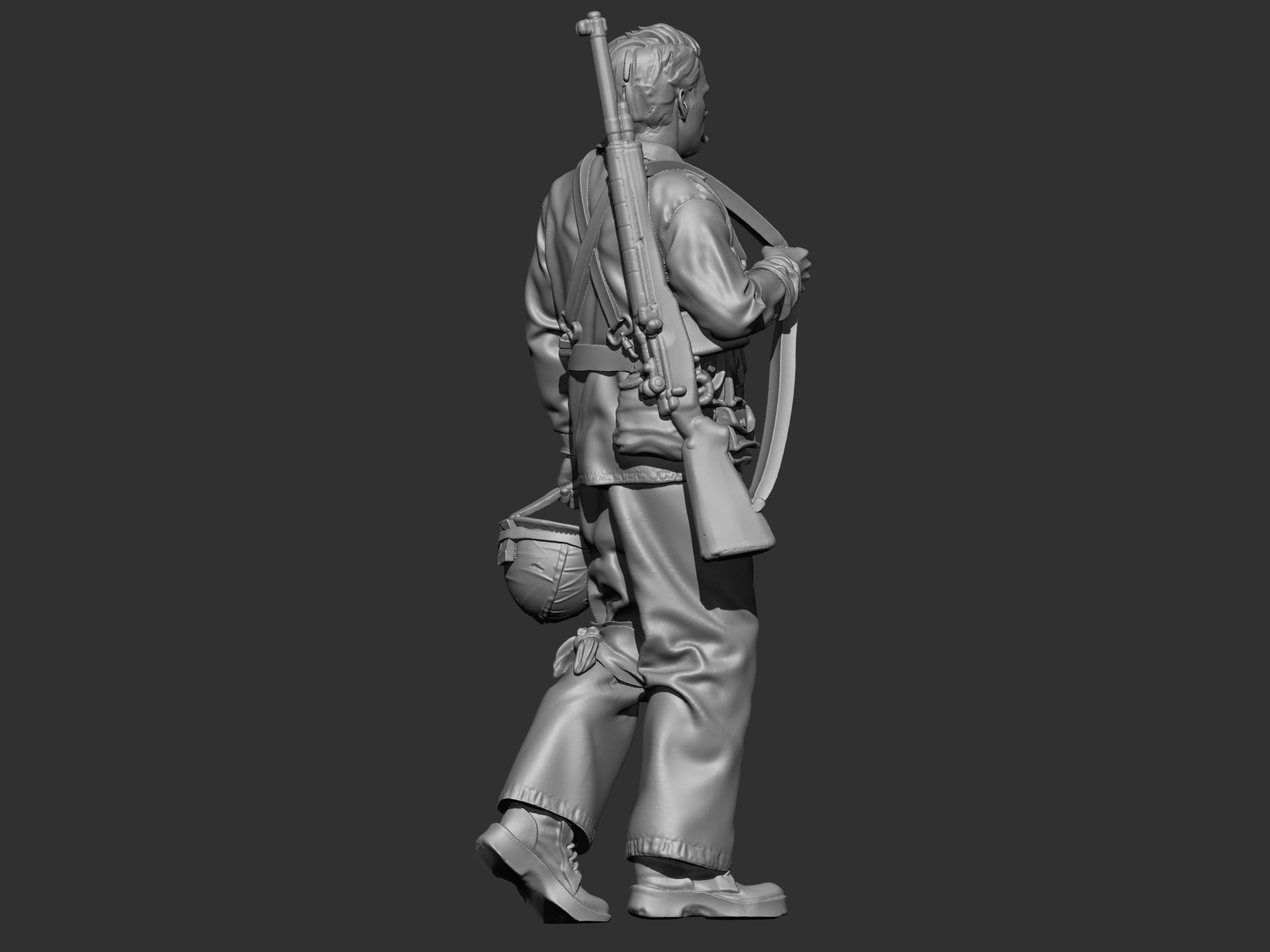 USA marine ww2 3D print model_14