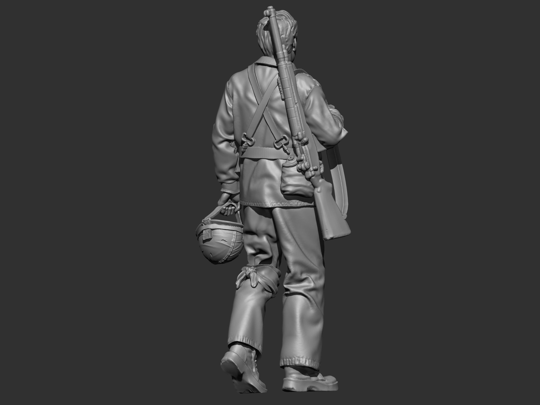 USA marine ww2 3D print model_10