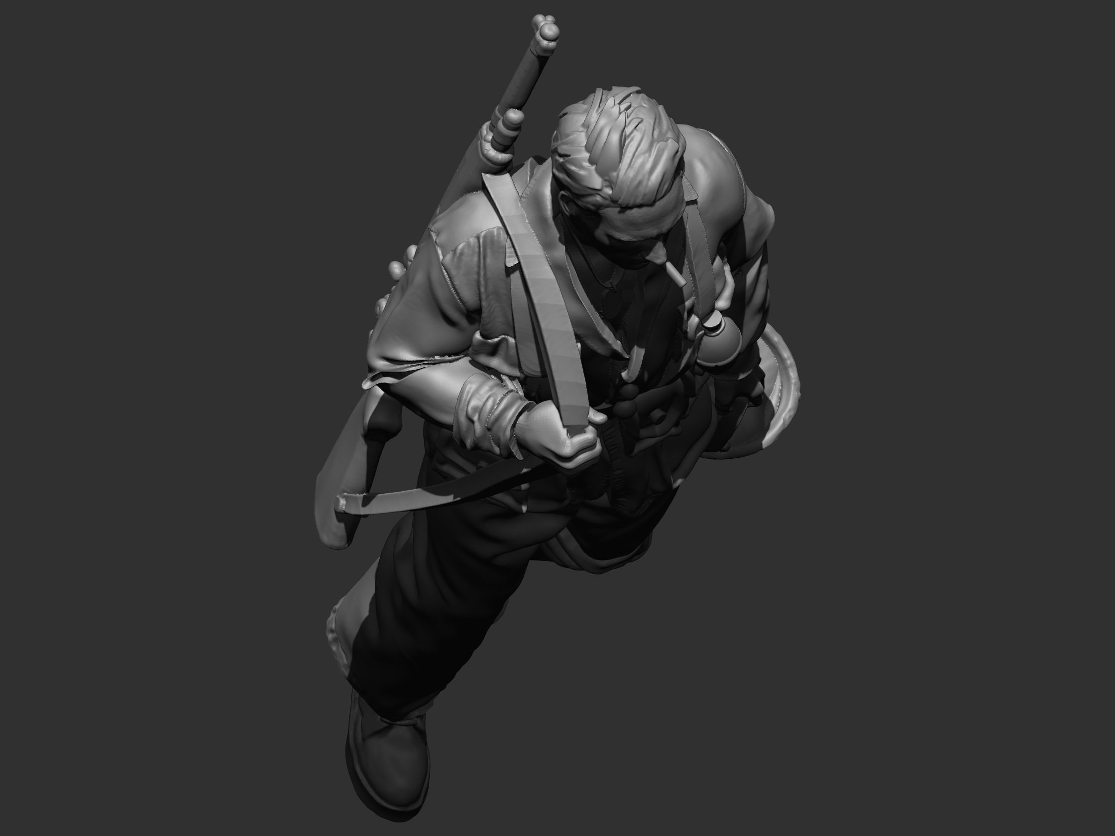 USA marine ww2 3D print model_32
