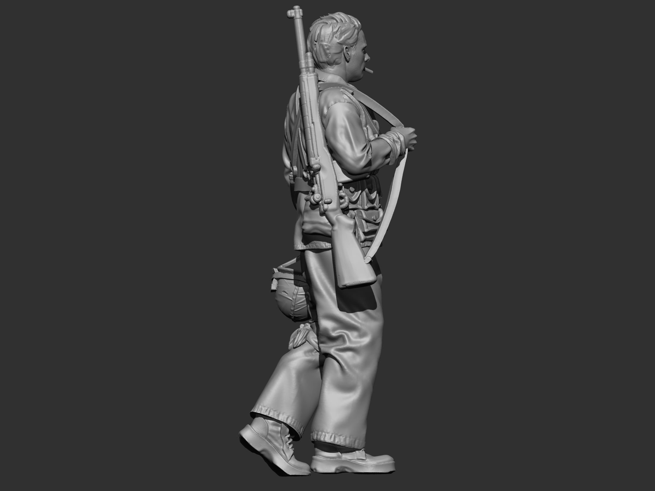 USA marine ww2 3D print model_15