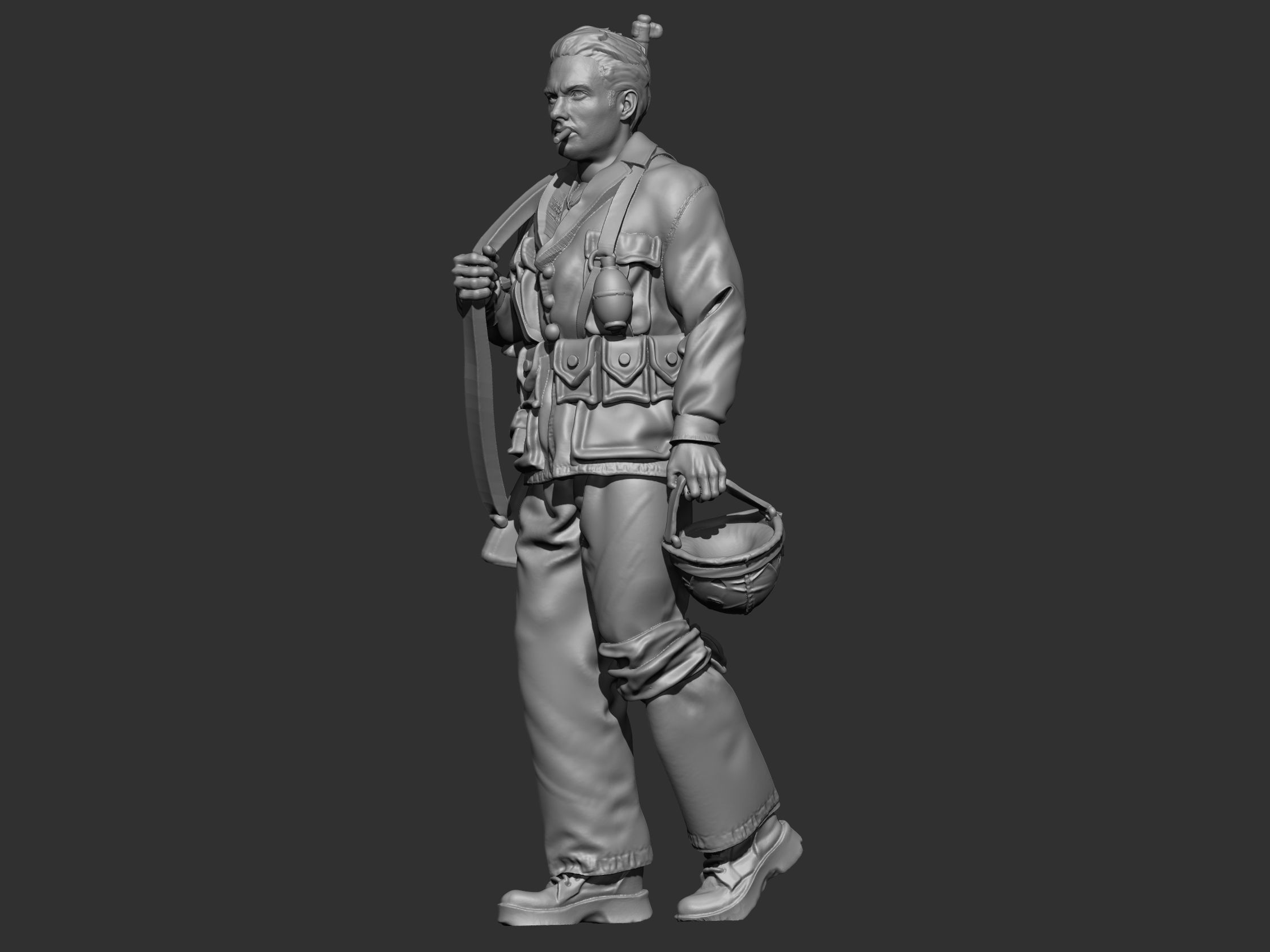 USA marine ww2 3D print model_35