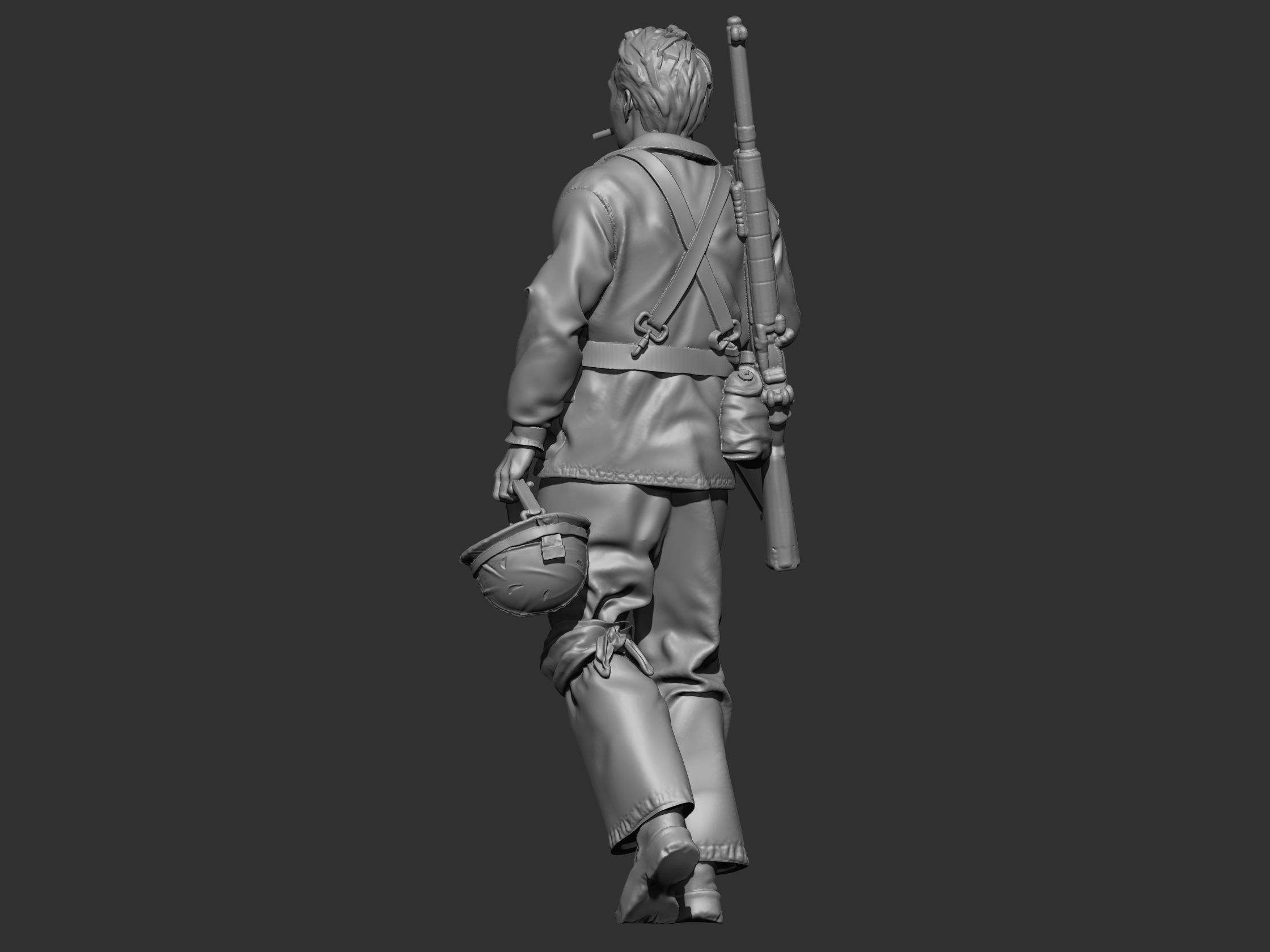 USA marine ww2 3D print model_45