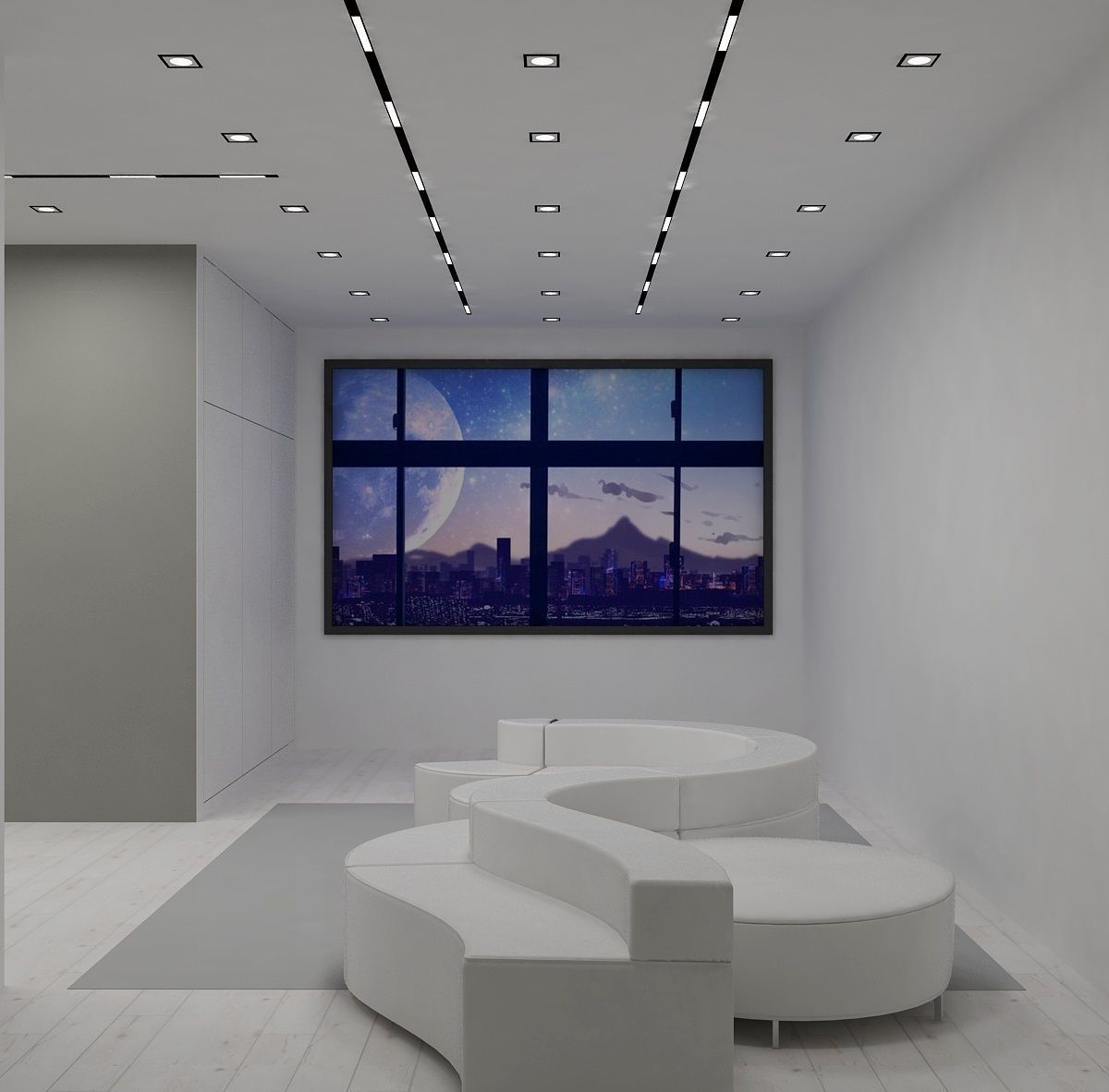 Empty room 3D model_6