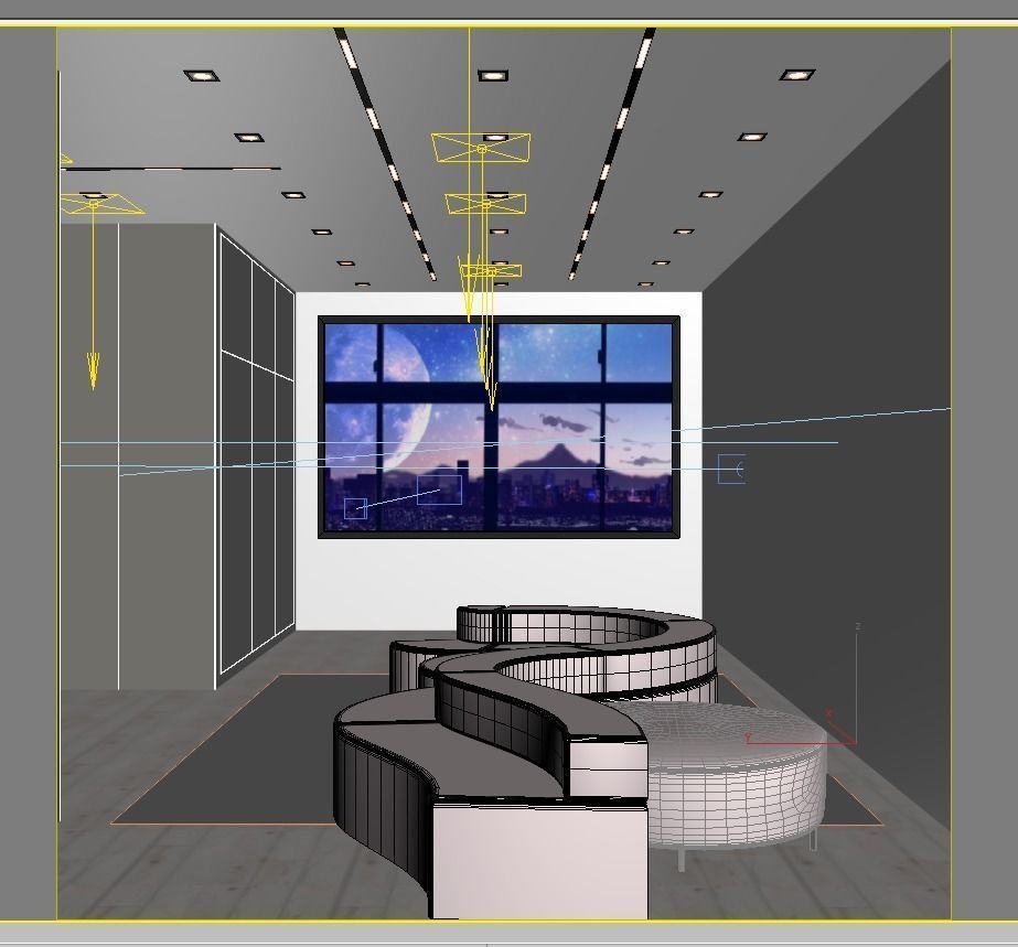 Empty room 3D model_7