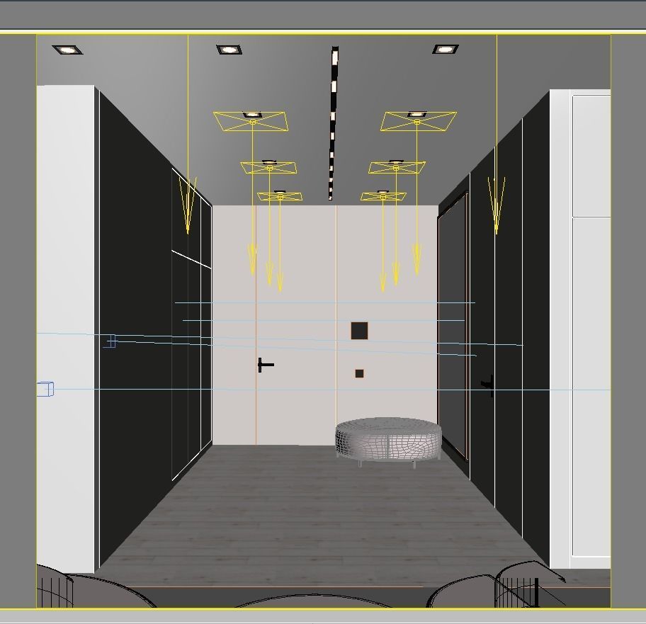 Empty room 3D model_11