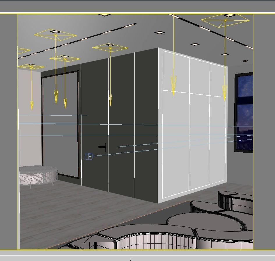 Empty room 3D model_9
