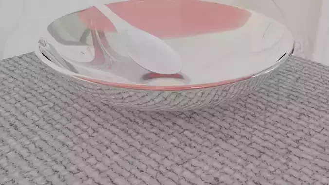 A bowl with one spoon