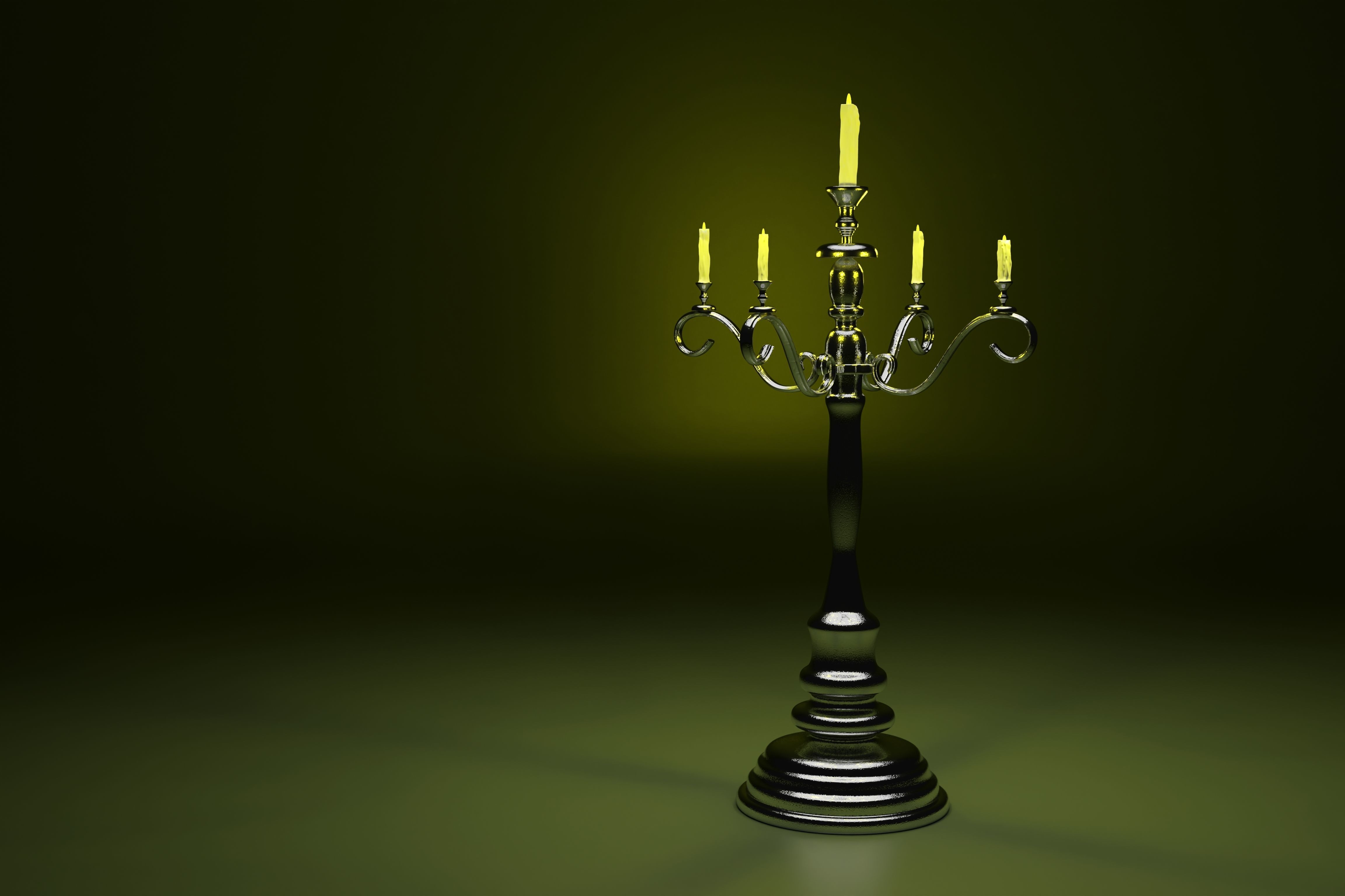 Candlestick candelabra 3D model_1