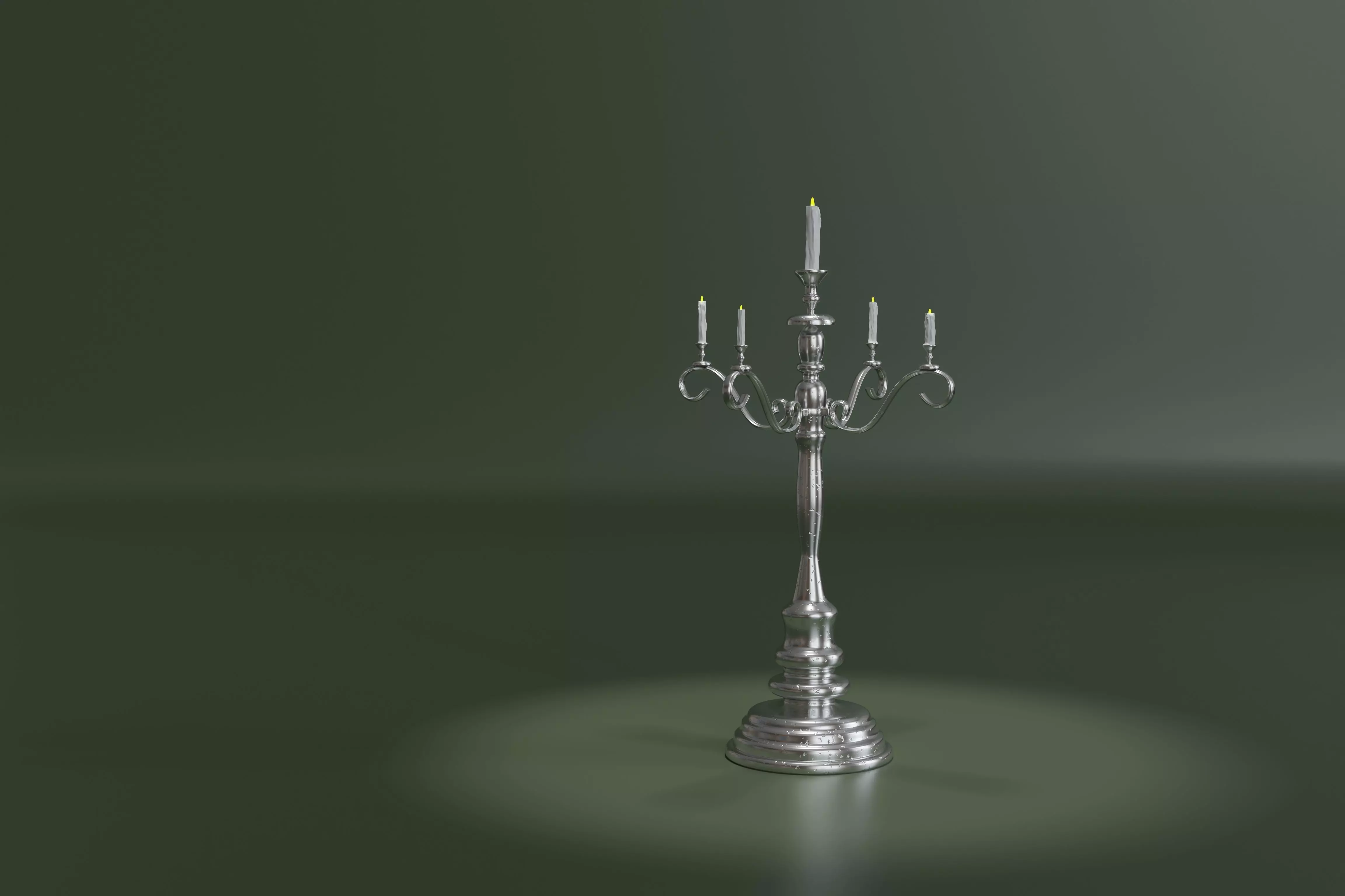 Candlestick candelabra 3D model_0