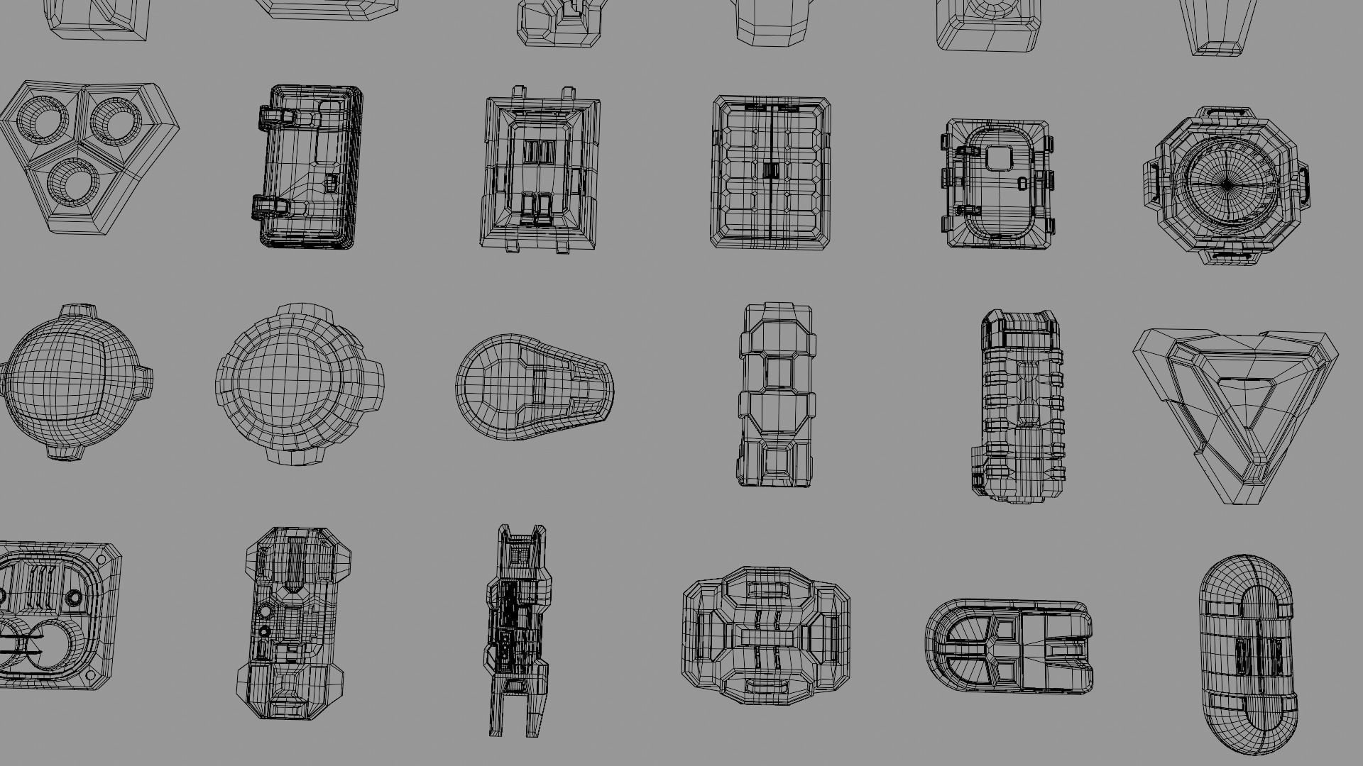 Greeble Kit bashing Sci-fi Pack  3D model_12