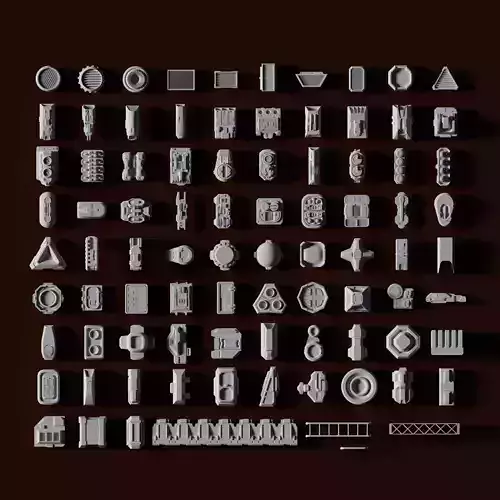 Greeble Kit bashing Sci-fi Pack 