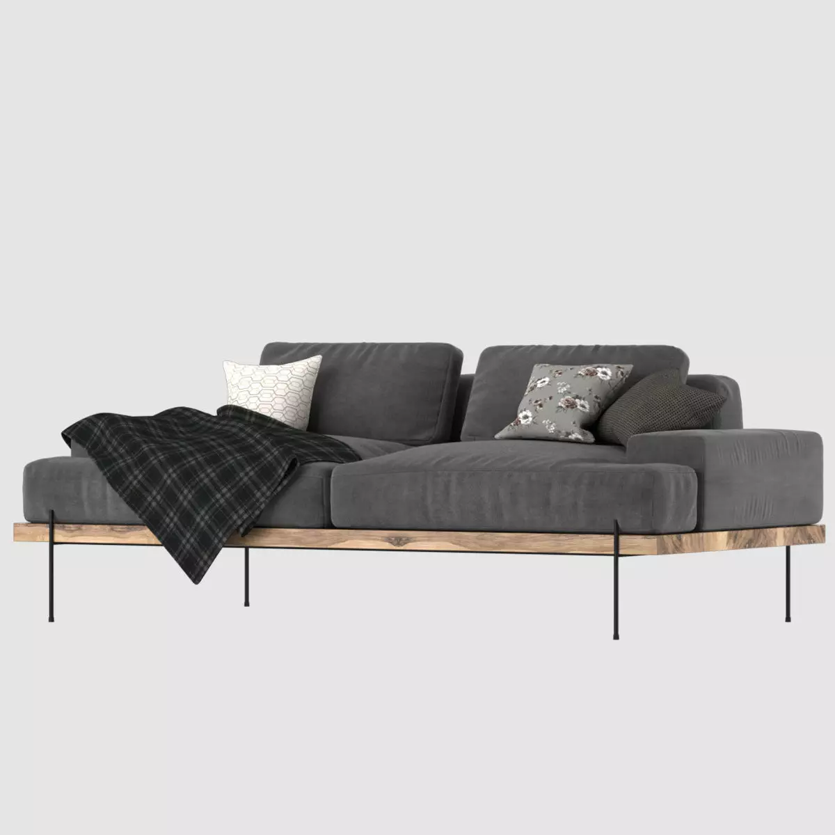 Rivera Sofa Low-poly 3D model
