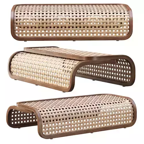 Sofia Rattan Coffee Table 