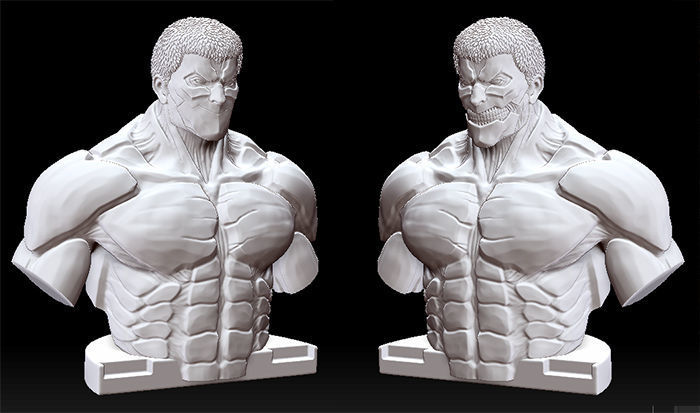 TITAN BLINDADO RAINER BUSTO - ATTACK ON TITAN 3D print model_4