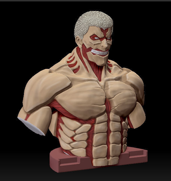 TITAN BLINDADO RAINER BUSTO - ATTACK ON TITAN 3D print model_5