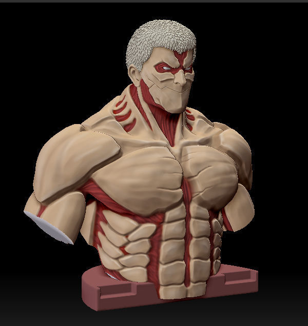 TITAN BLINDADO RAINER BUSTO - ATTACK ON TITAN 3D print model_6