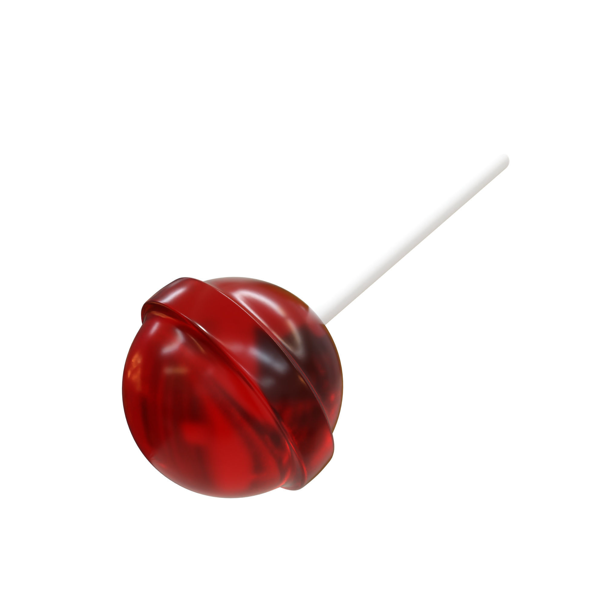 Lollipop on stick 3D model_2