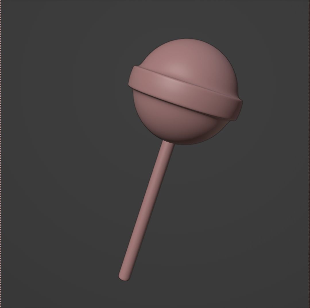 Lollipop on stick 3D model_5