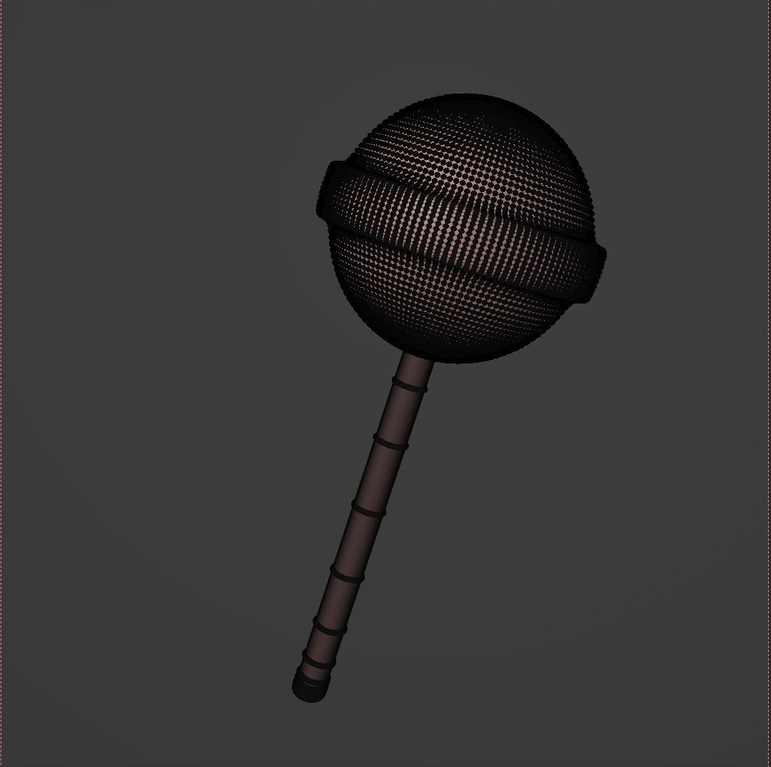 Lollipop on stick 3D model_6