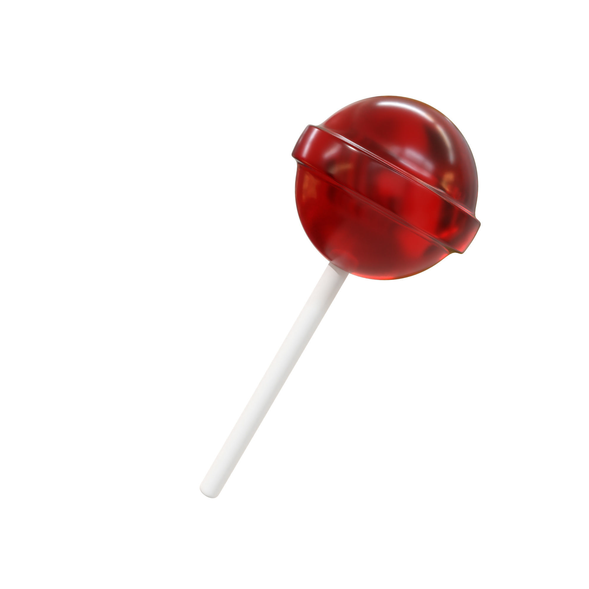 Lollipop on stick 3D model_1