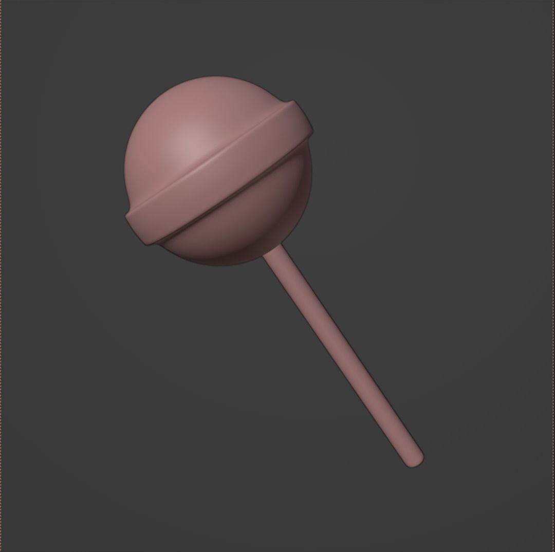 Lollipop on stick 3D model_4