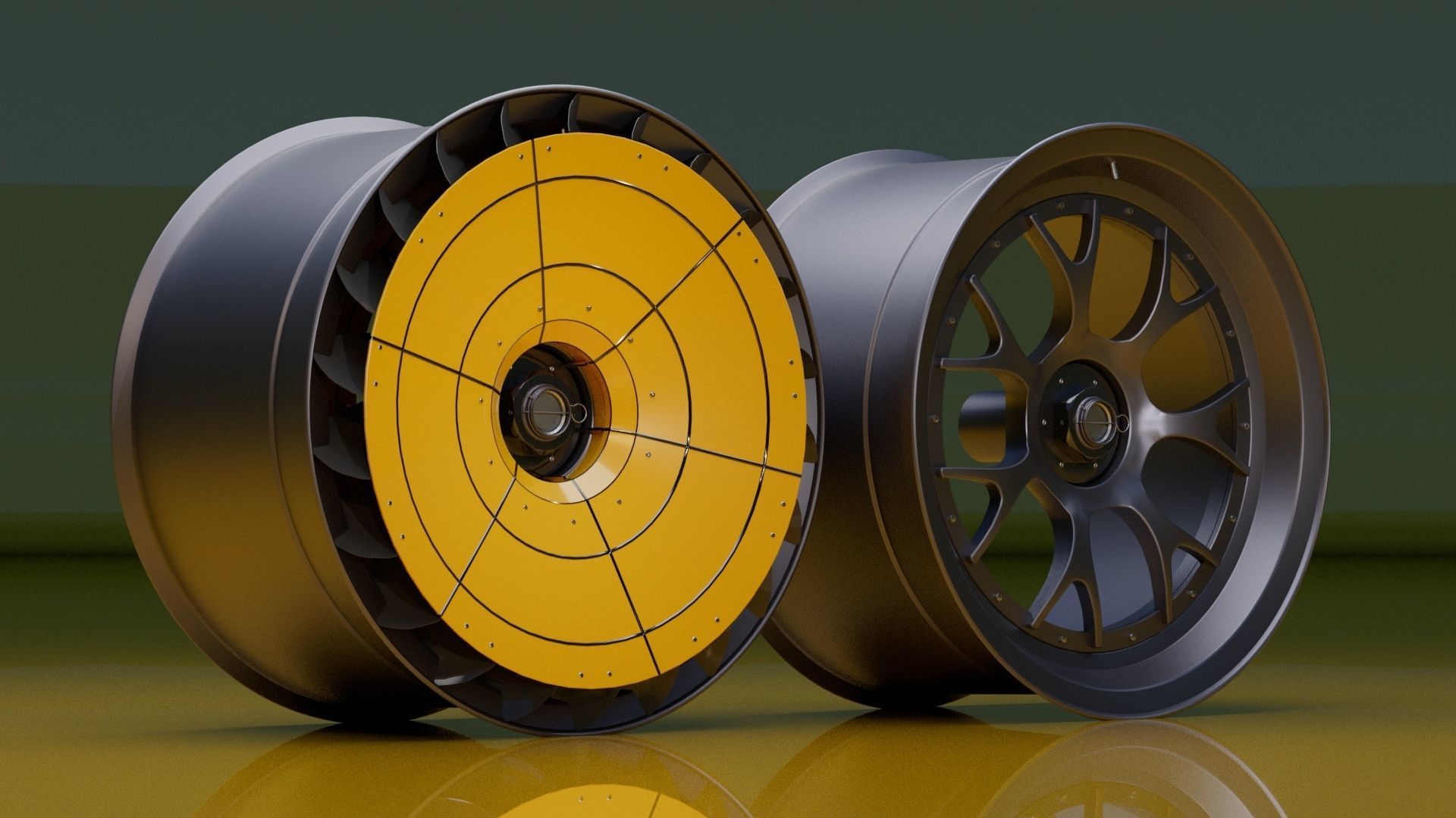 T32 Turbofan rim Low-poly 3D model_3