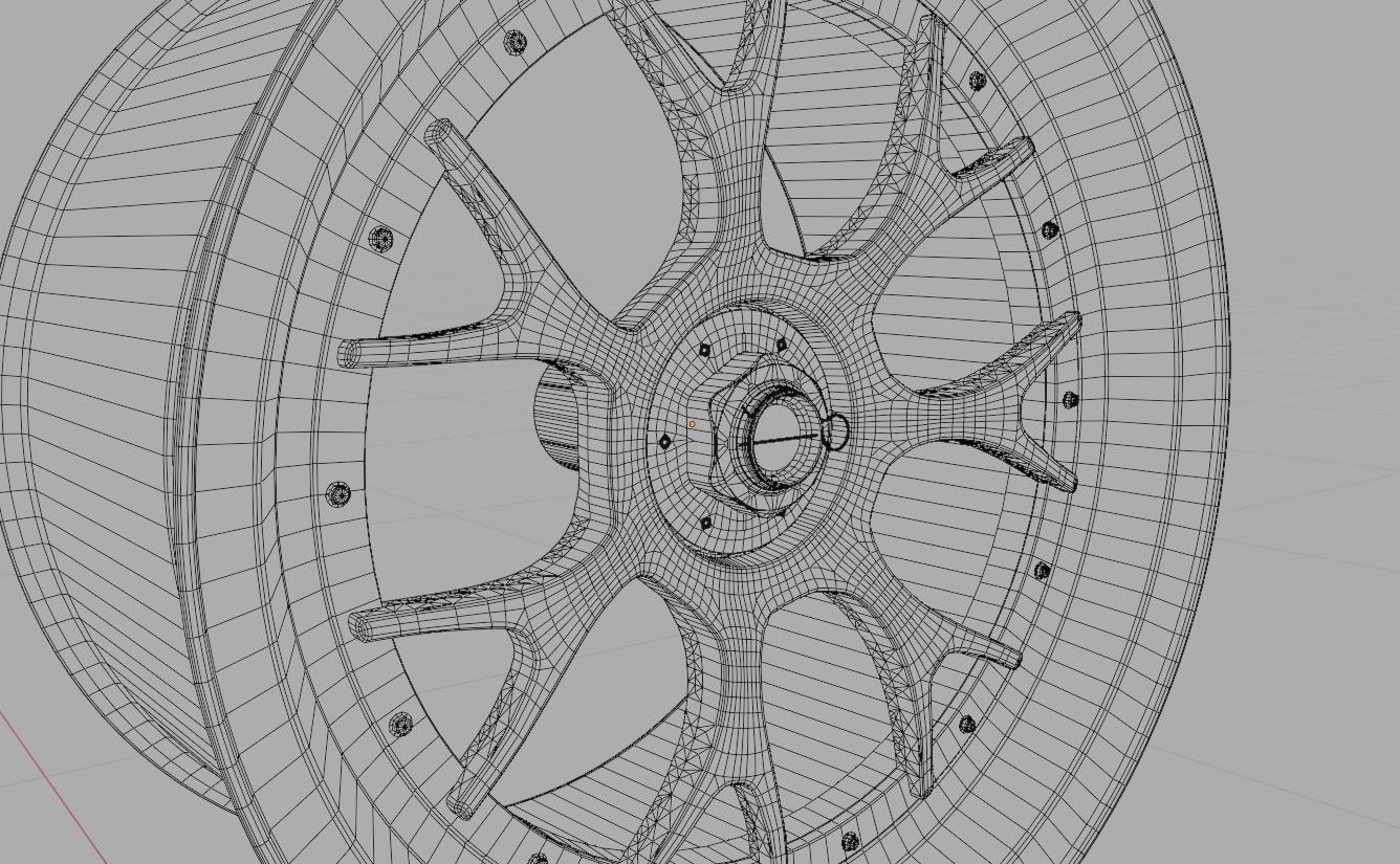 T32 Turbofan rim Low-poly 3D model_17
