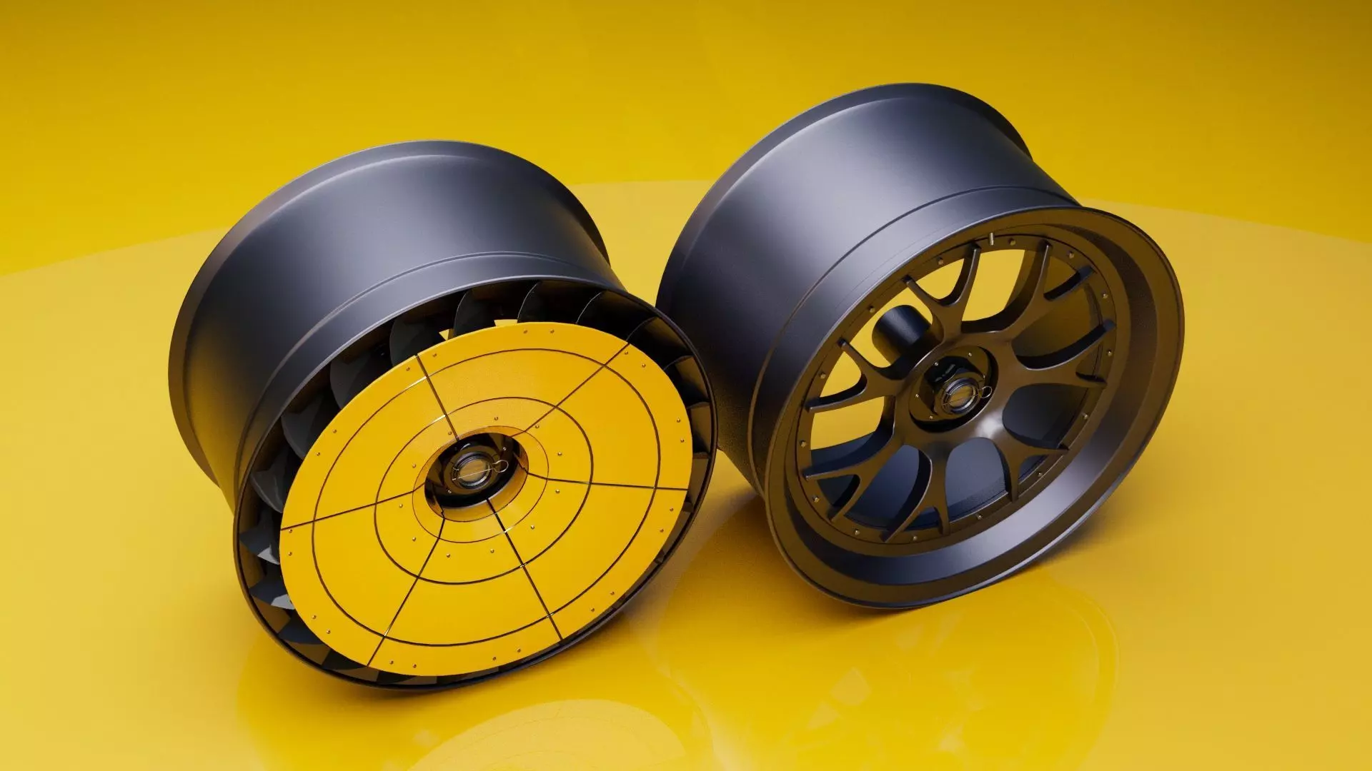 T32 Turbofan rim Low-poly 3D model_0