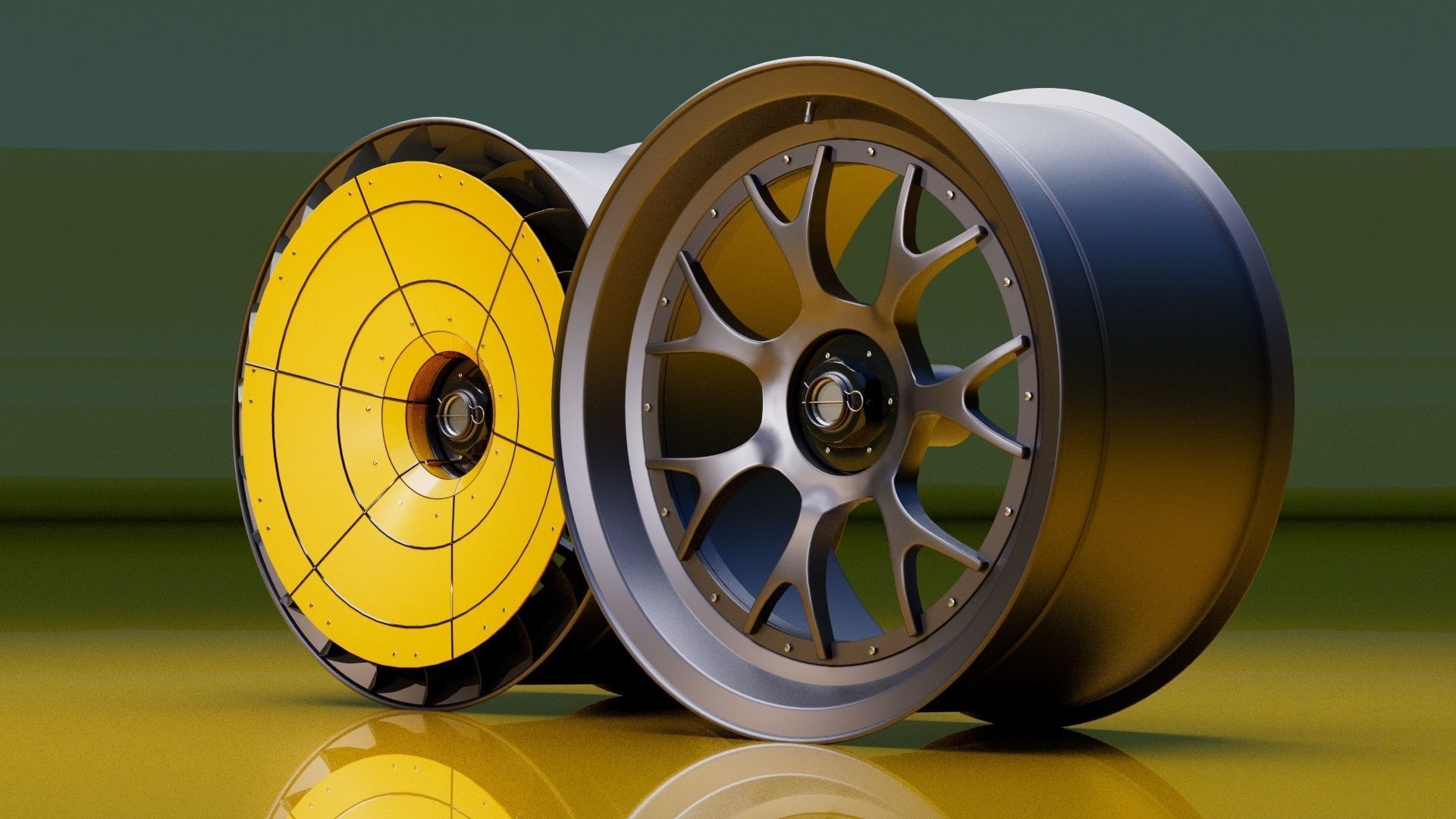 T32 Turbofan rim Low-poly 3D model_1