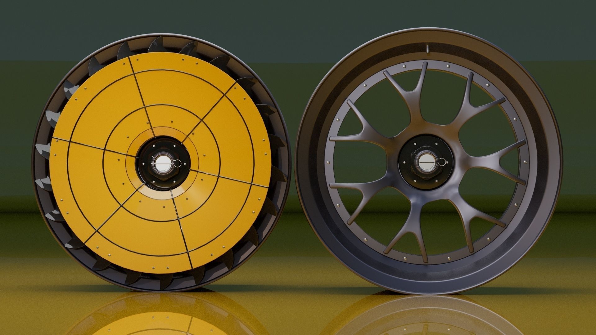 T32 Turbofan rim Low-poly 3D model_5