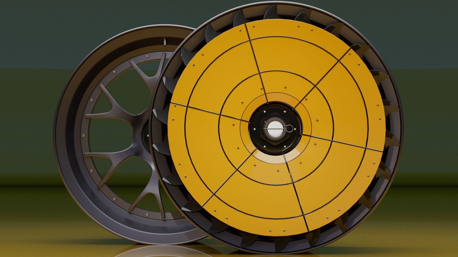 T32 Turbofan rim Low-poly 3D model_2