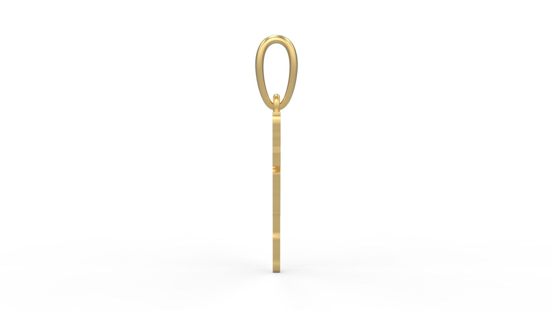 Initial Letters Pendant Melted Monster F 3D print model_2