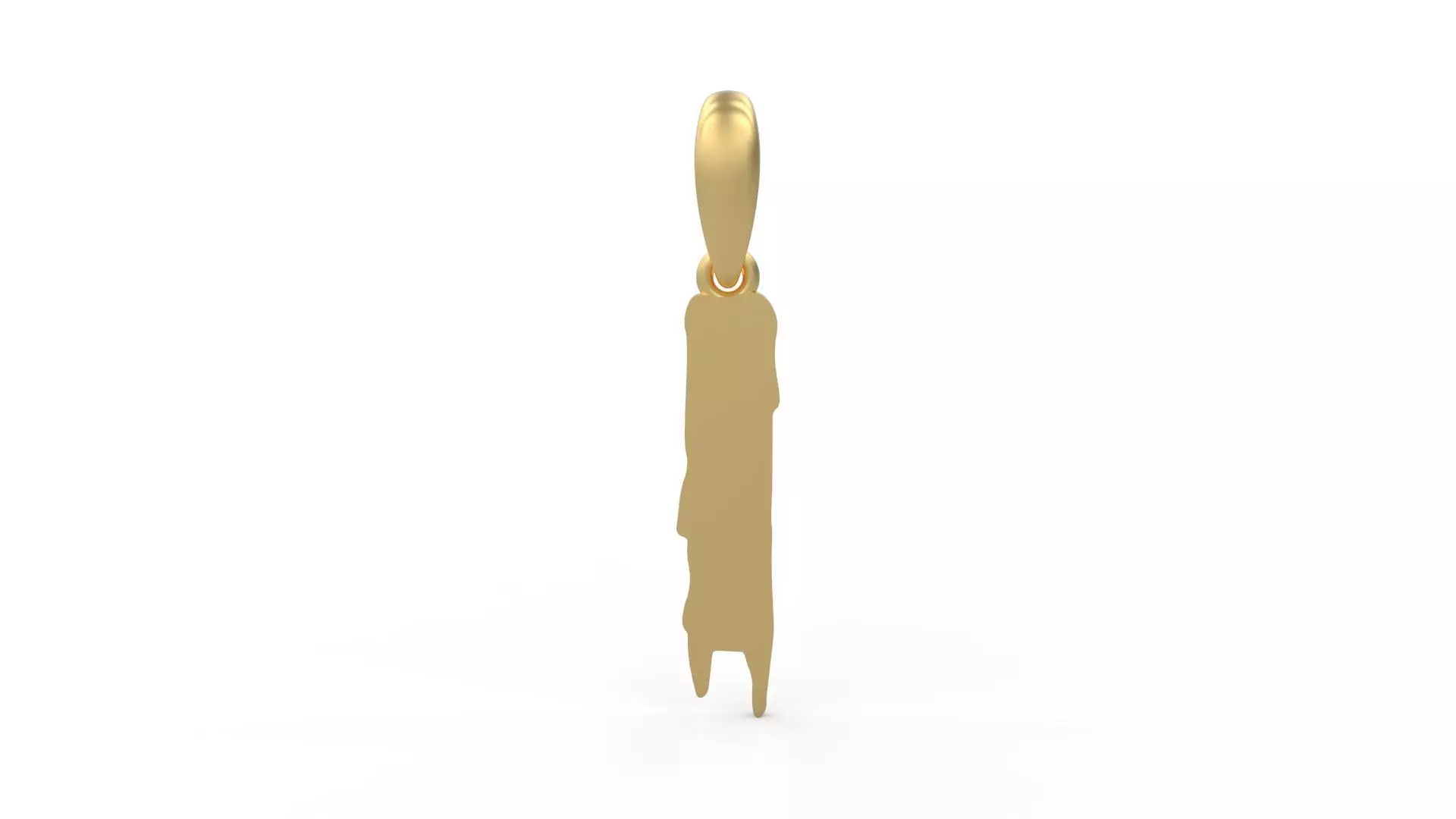 Initial Letters Pendant Melted Monster I 3D print model