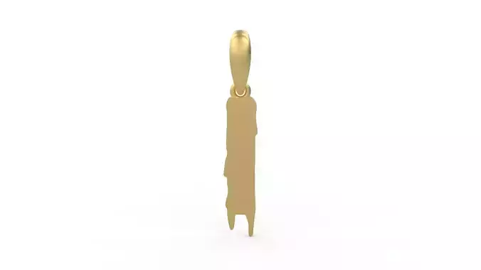 Initial Letters Pendant Melted Monster I