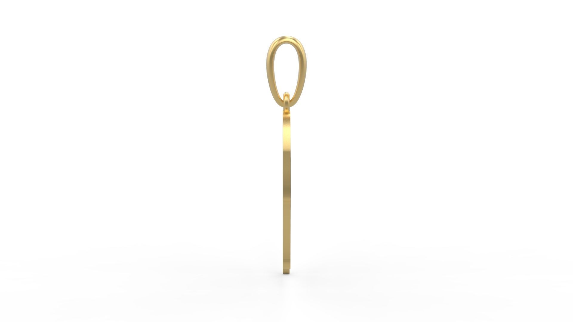 Initial Letters Pendant Melted Monster O 3D print model_2