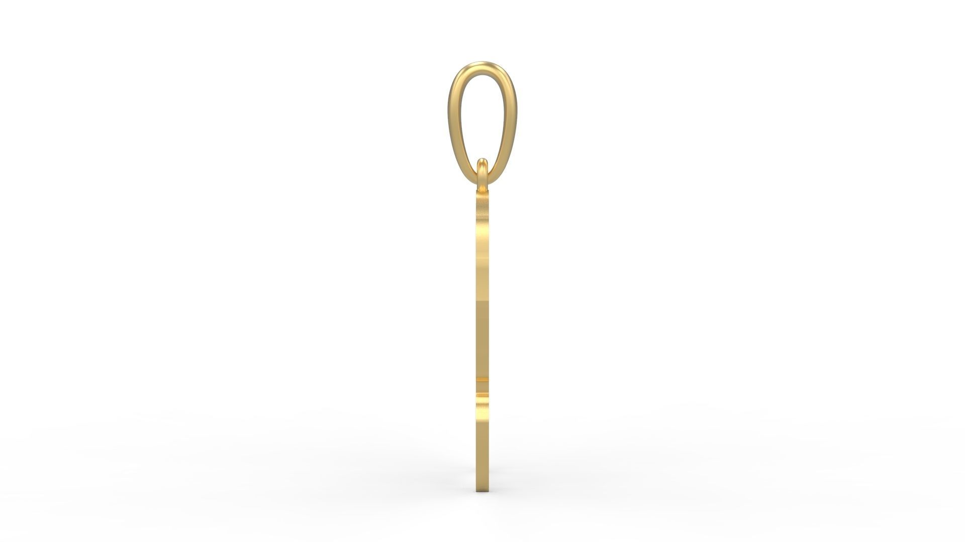 Initial Letters Pendant Melted Monster Q 3D print model_2