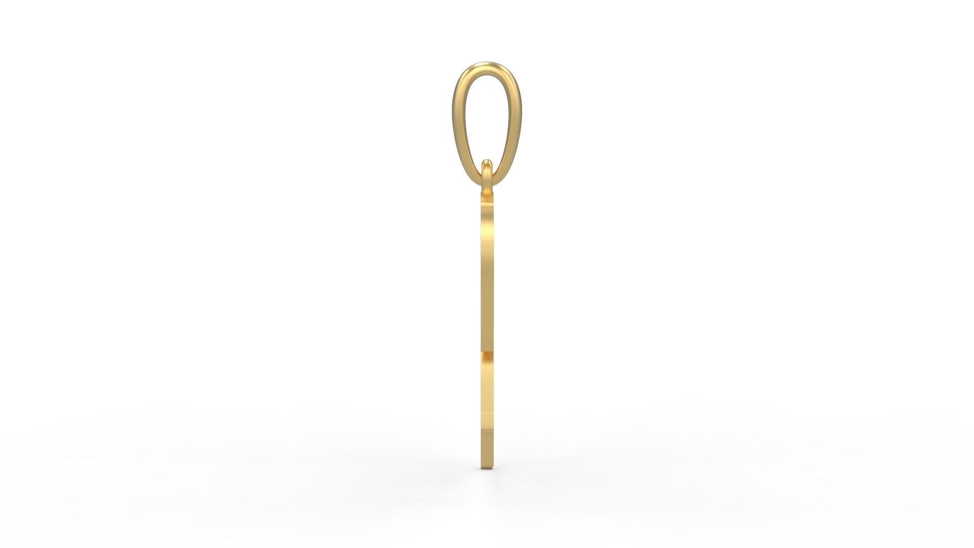 Initial Letters Pendant Melted Monster R 3D print model_2