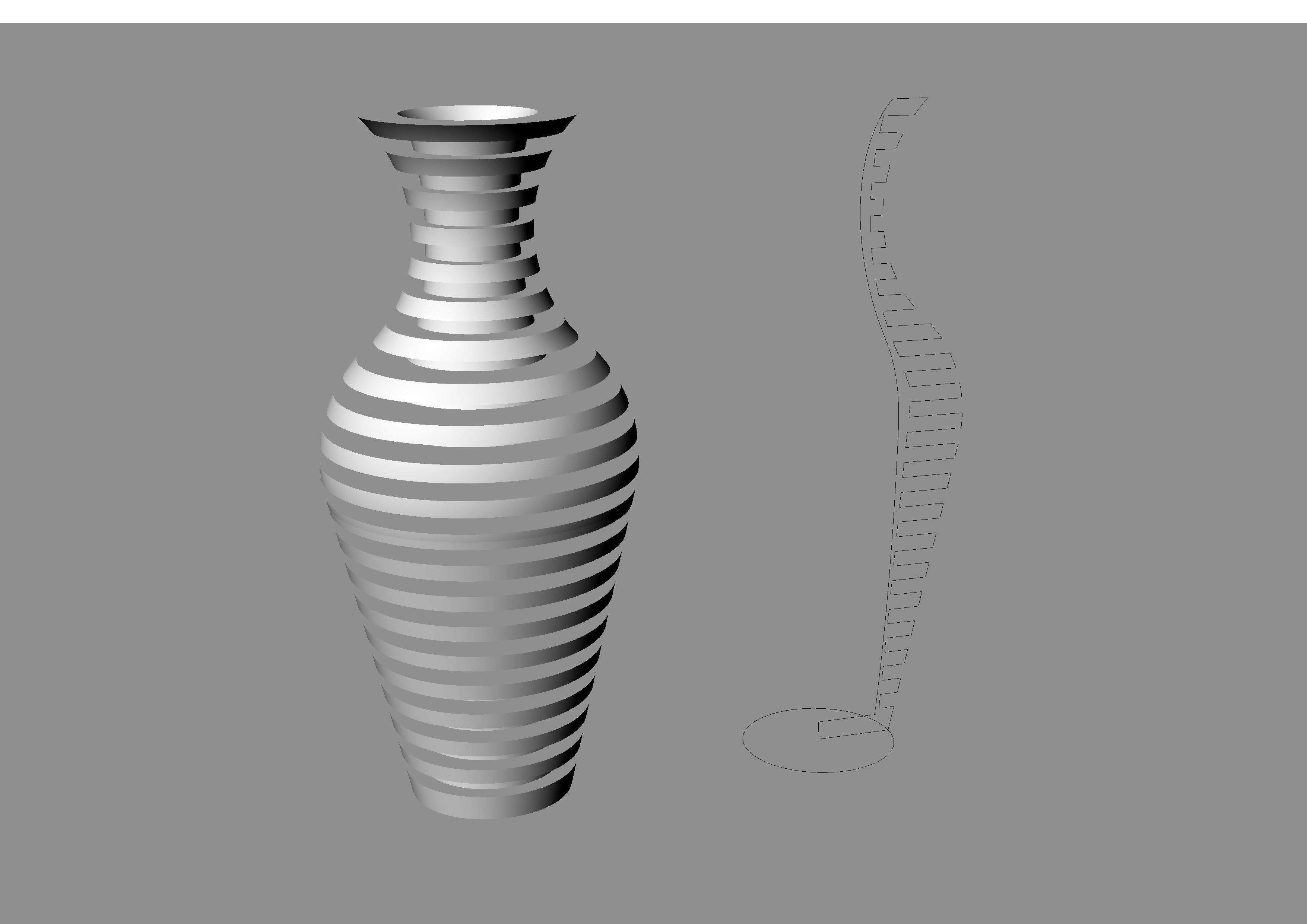 Onyx Textured Vase Statue Low Poly Formats 3DS 3DM MAX Low-poly 3D model_6