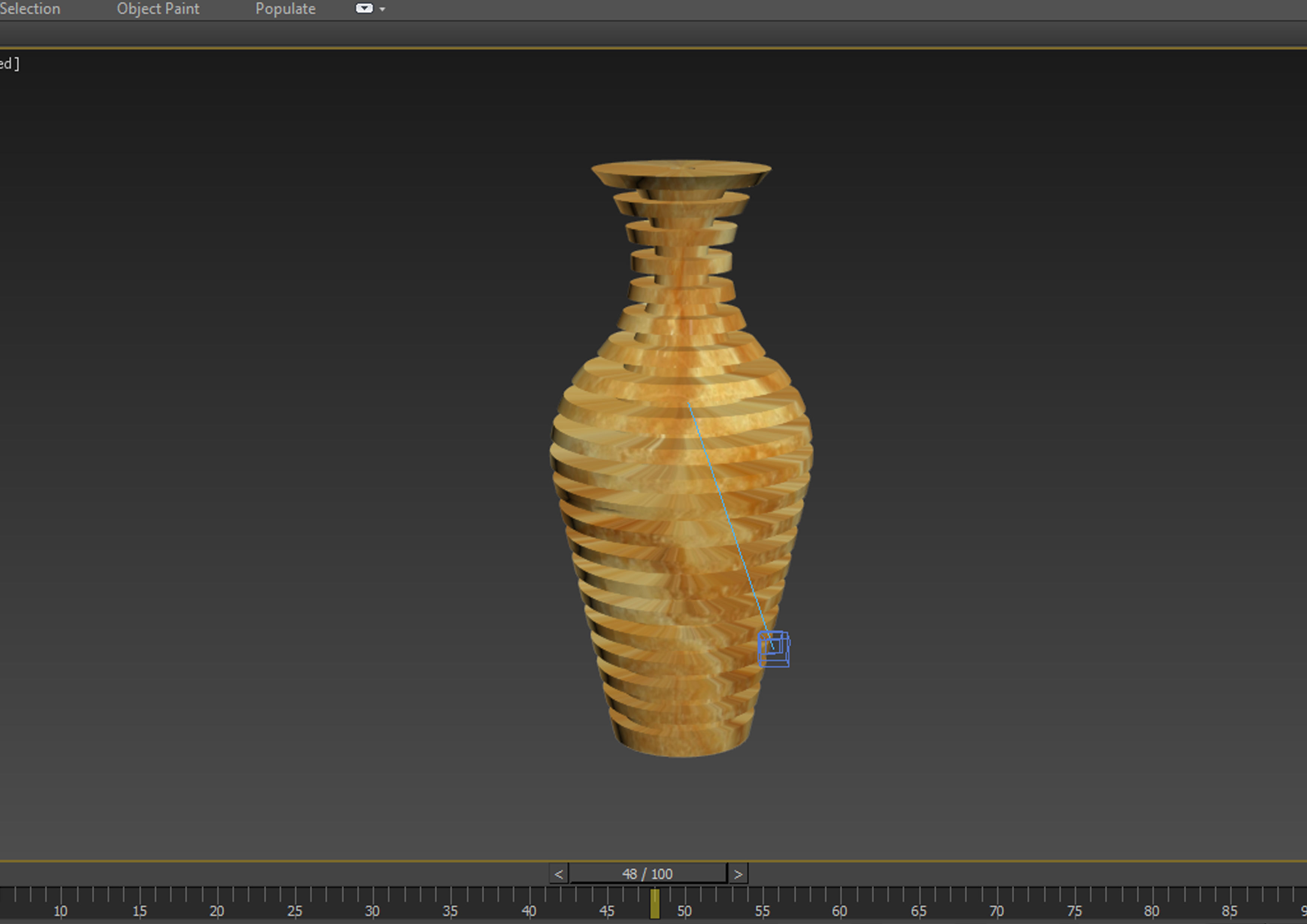 Onyx Textured Vase Statue Low Poly Formats 3DS 3DM MAX Low-poly 3D model_2