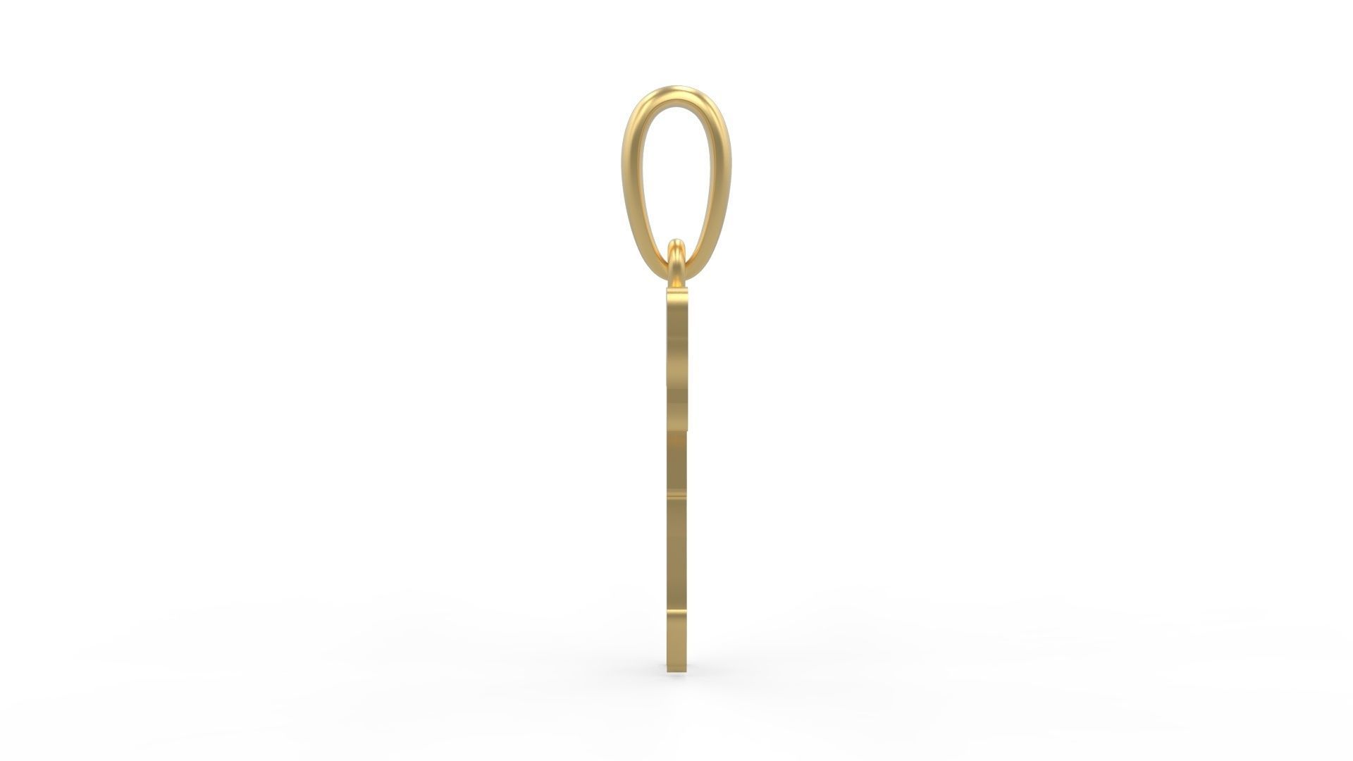 Initial Letters Pendant Melted Monster T 3D print model_2