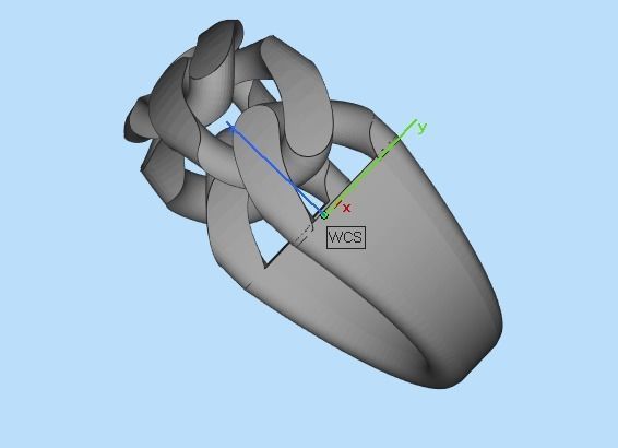 Cuban ring without diamond 3D print model_22