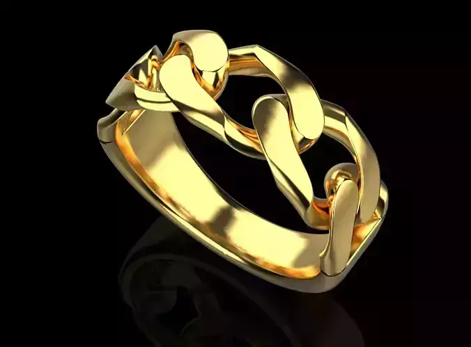 Cuban ring without diamond 