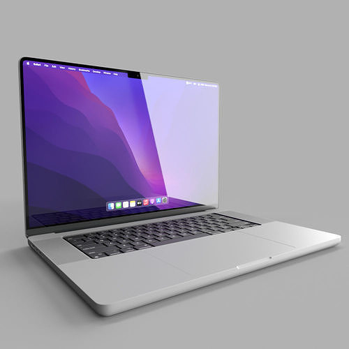MacBook Pro 16 Low-poly 3D model
