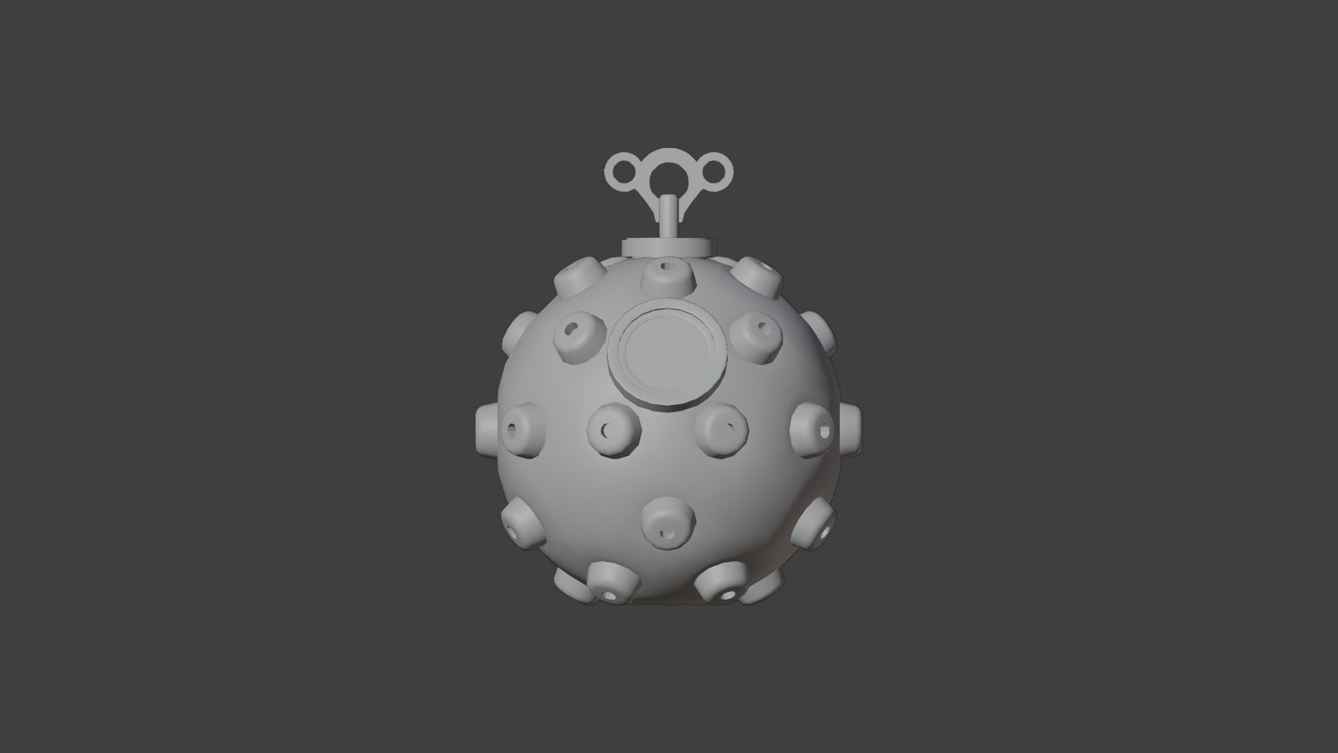 Steampunk Bomb Low-poly 3D model_12
