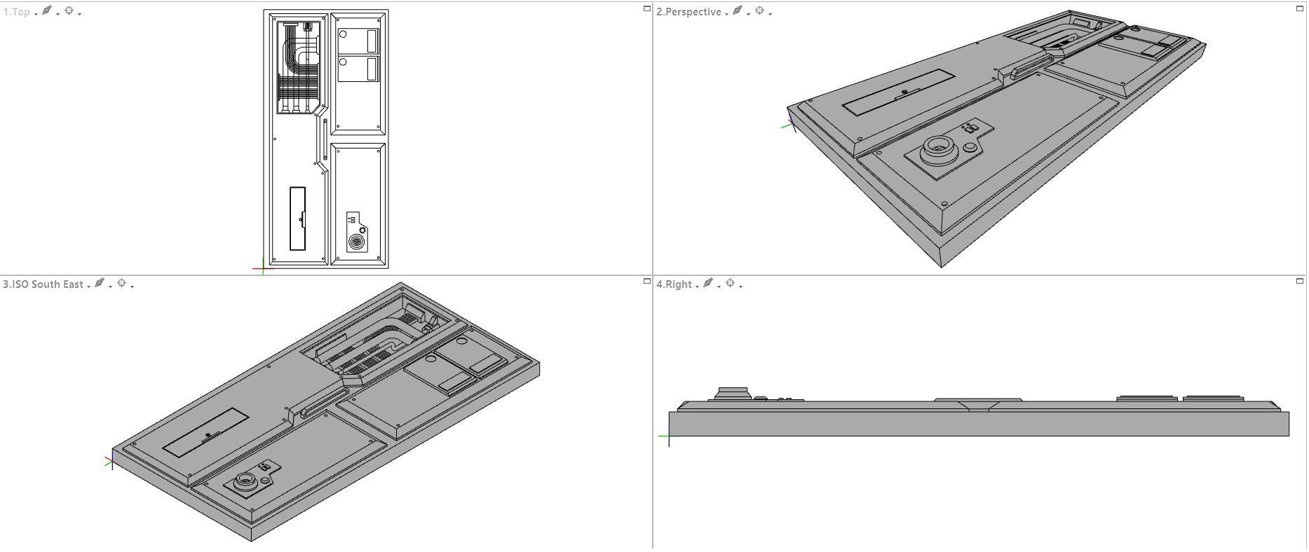 Sci-Fi Wall Panels Kit II - 18 Parts - Props 3D model_25