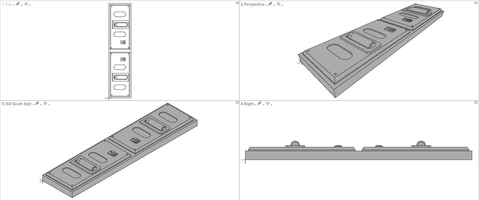 Sci-Fi Wall Panels Kit II - 18 Parts - Props 3D model_23