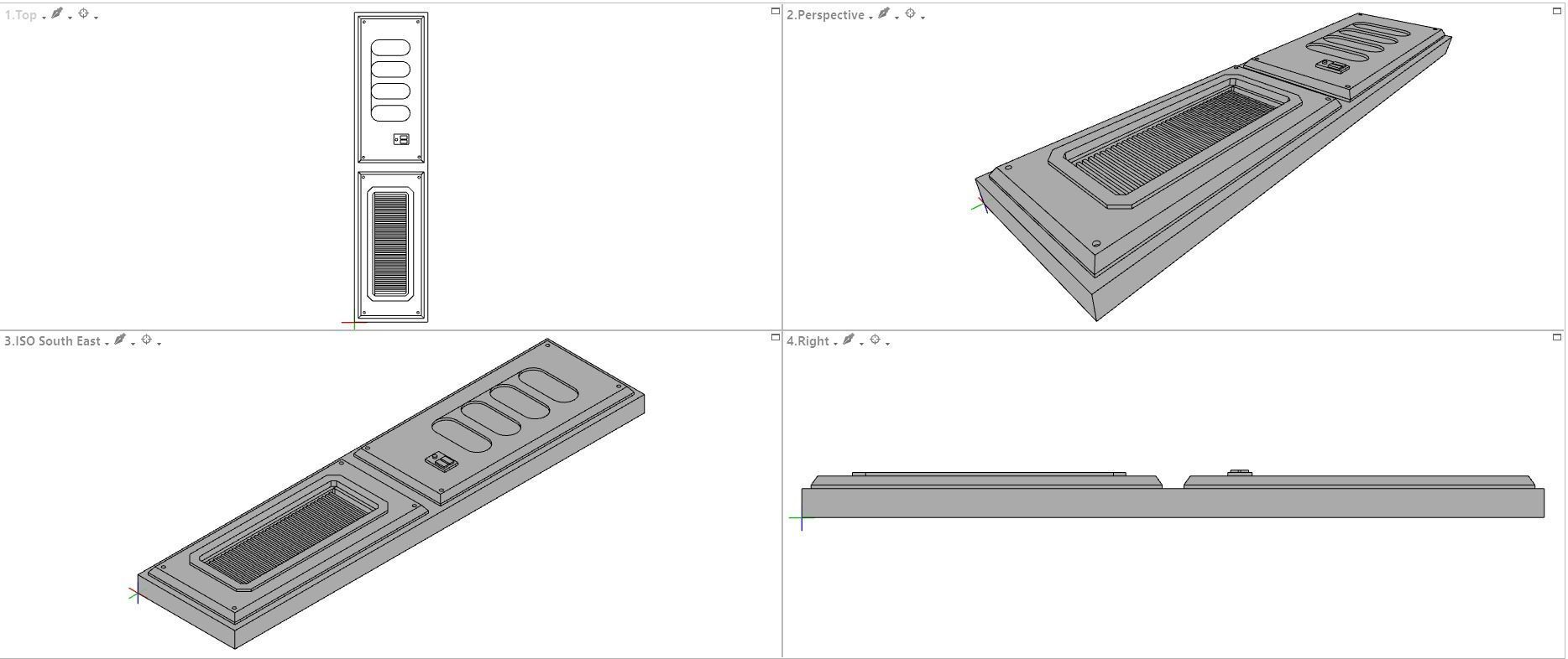 Sci-Fi Wall Panels Kit II - 18 Parts - Props 3D model_22