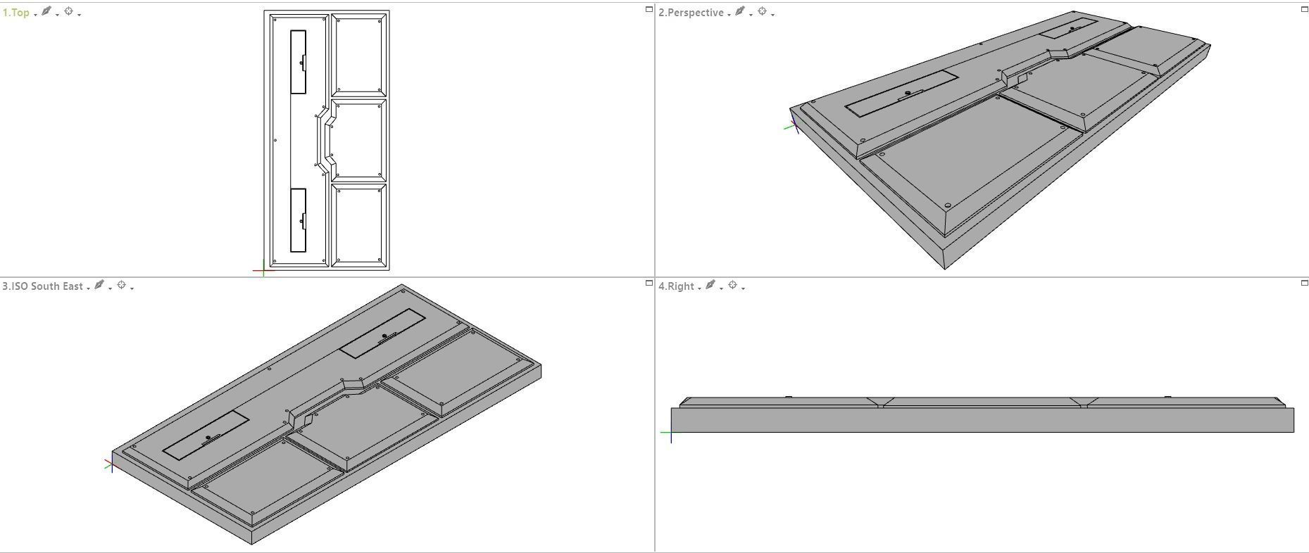 Sci-Fi Wall Panels Kit II - 18 Parts - Props 3D model_26