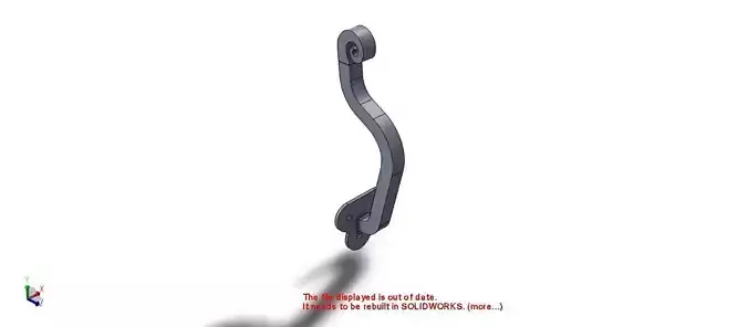 Forged metal leg for handrails 3D model