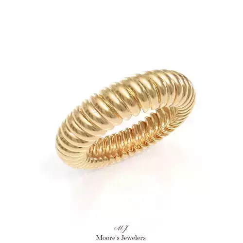 Rounded Rope Pattern Bangle Bracelet Stl File